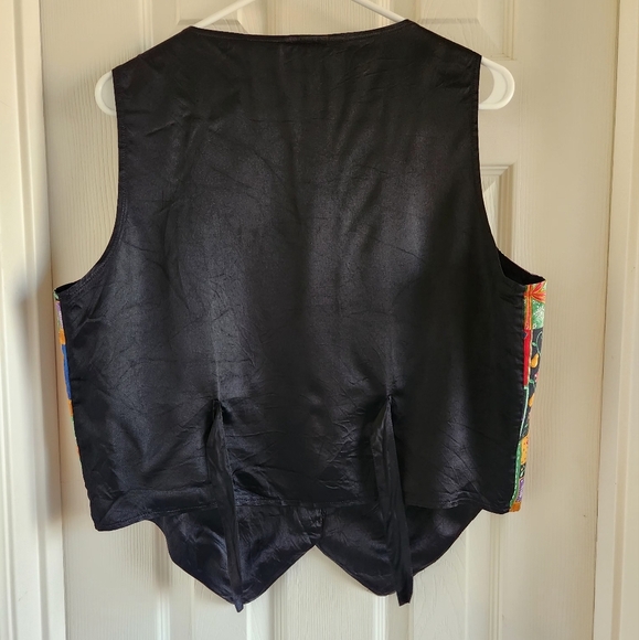 Vintage Nutcracker Women's Christmas Vest Button Front Tie Back Size Large - Picture 4 of 8